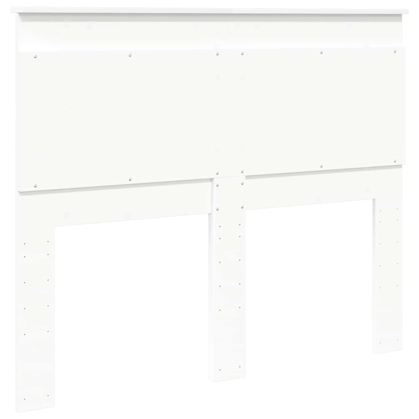 Päätylevy päätyllä Valkoinen 135 cm Tekninen puu - Image 6