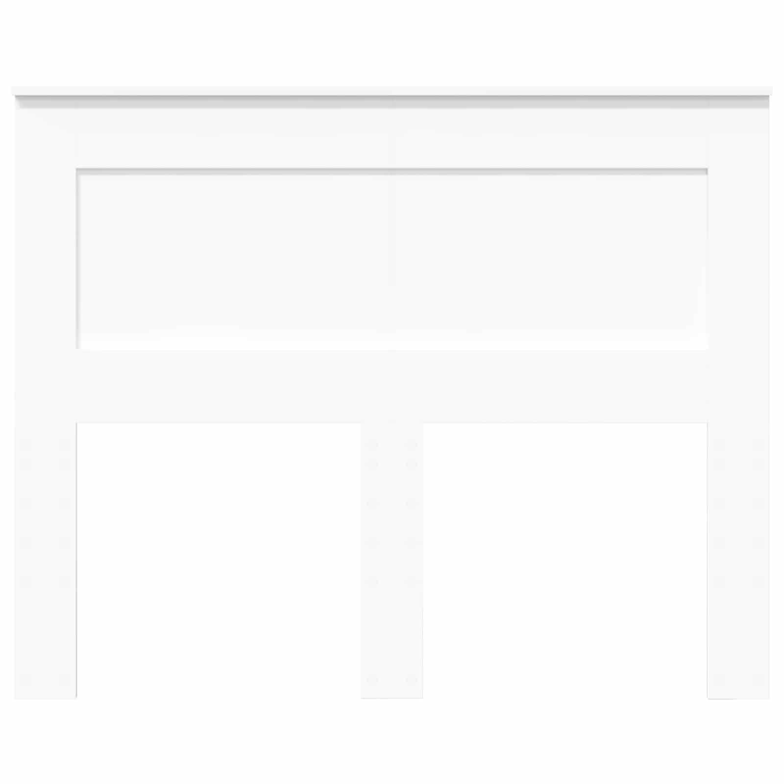 Päätylevy päätyllä Valkoinen 135 cm Tekninen puu - Image 4