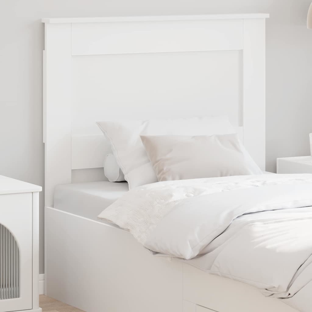 Tăblii de pat - Tăblie cap cu headboard Alb 90 cm Lemn compozit