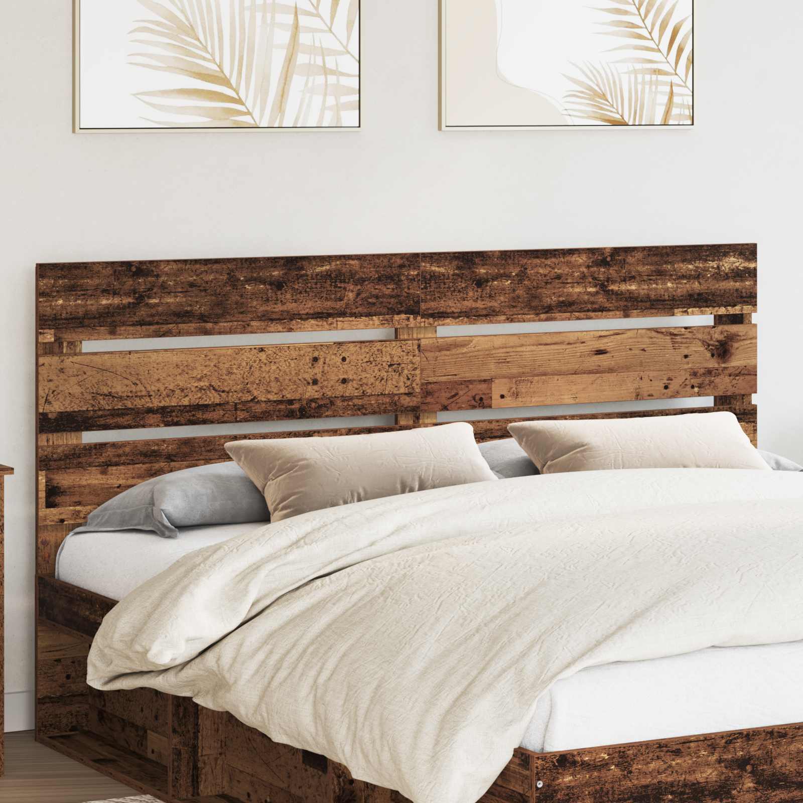 vidaXL Tăblie cap cu headboard Lemn vechi 180 cm Lemn compozit