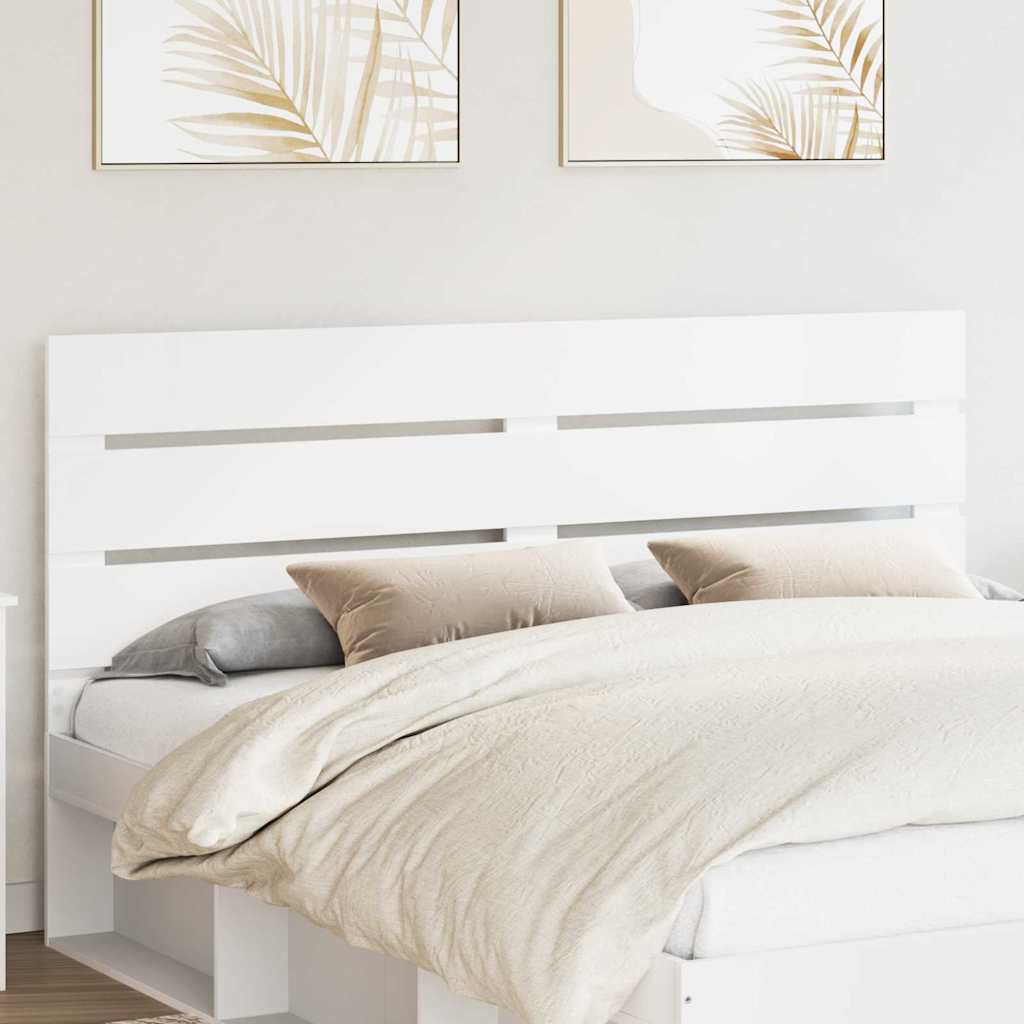 vidaXL Kopfteil mit Kopfteil Weiß 160 cm Holzwerkstoff
