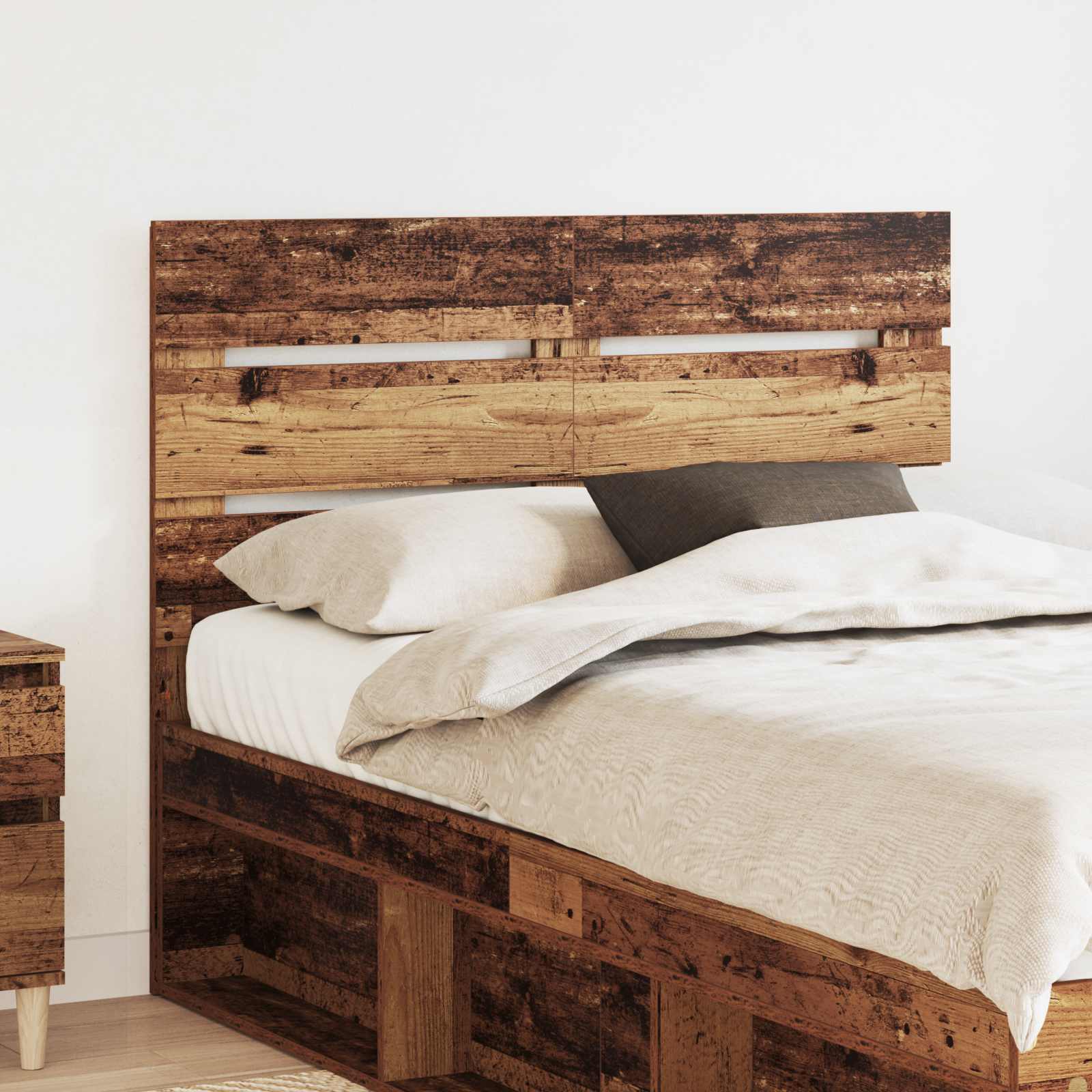 vidaXL Tăblie cap cu headboard Lemn vechi 135 cm Lemn compozit