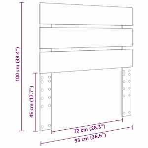 Čelo postele Sonoma dub 90 cm kompozitní dřevo - obrázek 10