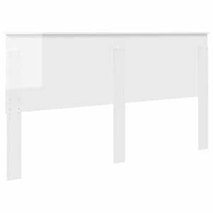 Čelo postele Lesklá Bílá Dřevěný materiál - obrázek 6