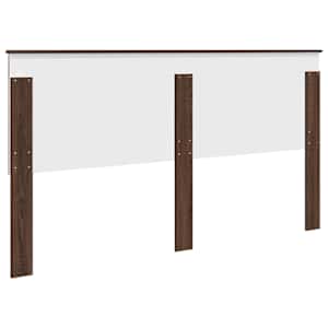 Čelo postele Hnědý dub Dřevěný materiál - obrázek 6