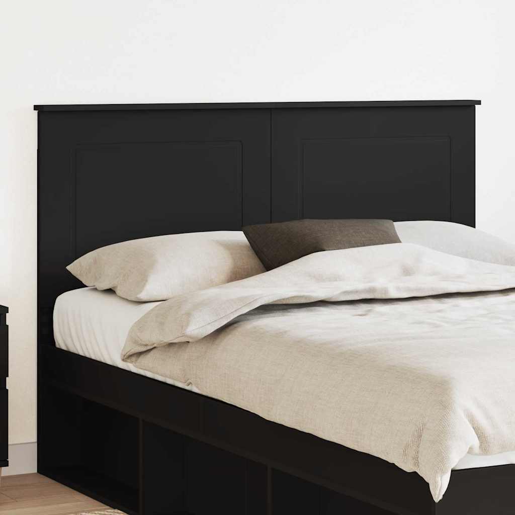 Tăblii de pat - Tăblie cap cu headboard Stejar Negru 160 cm Lemn compozit