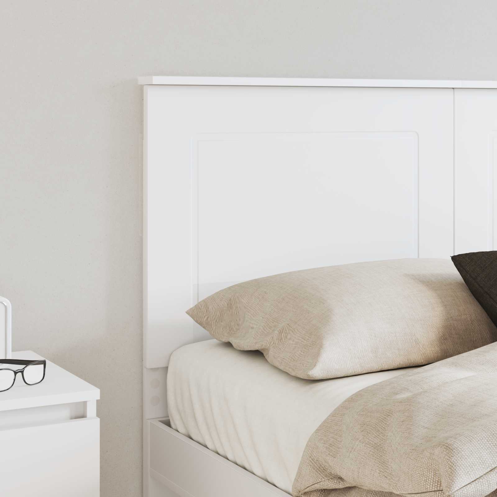 Thumbnail - vidaXL Kopfteil Weiß 140 cm Holzwerkstoff