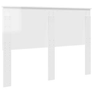Čelo postele Lesklá Bílá Dřevěný materiál - obrázek 6