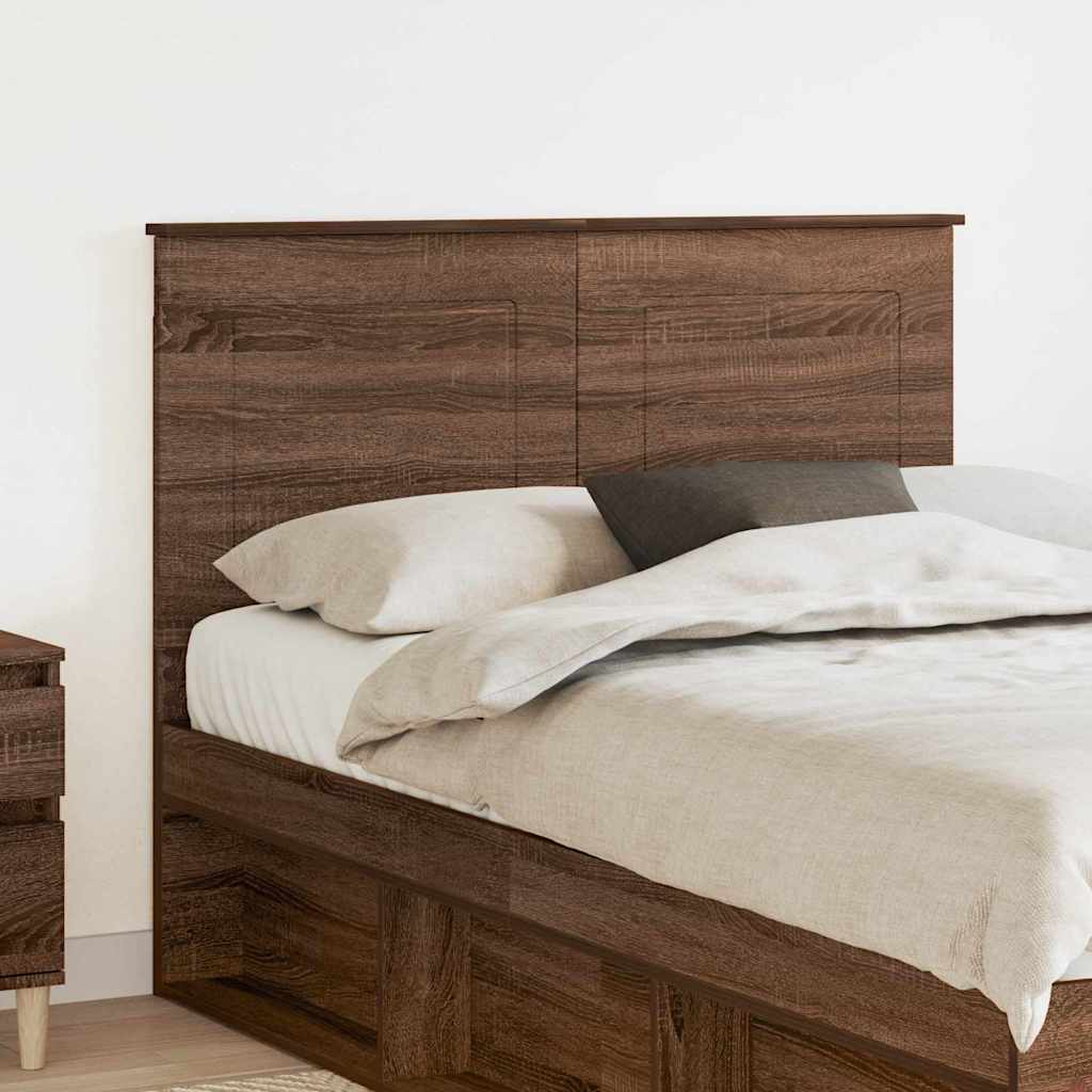 Tăblii de pat - Tăblie cap cu headboard Stejar închis 135 cm Lemn compozit