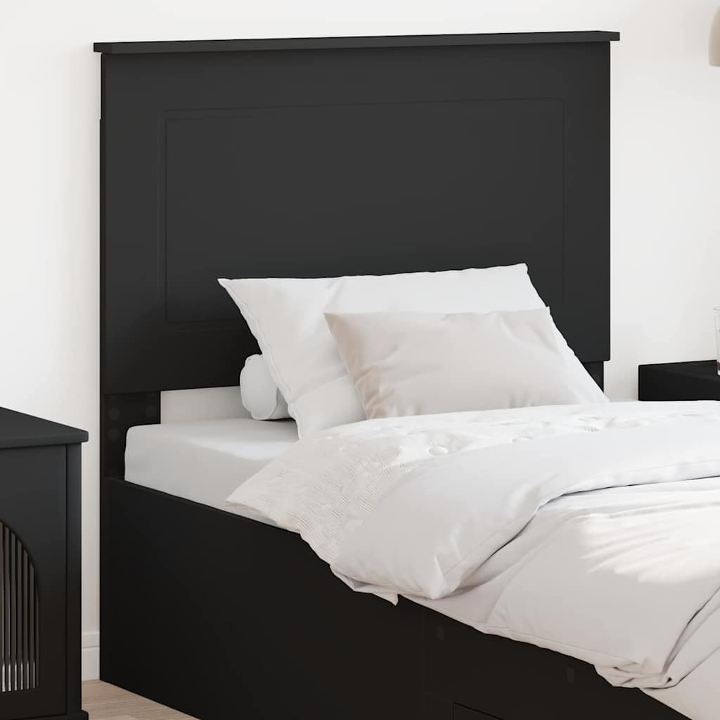 Tăblii de pat - Tăblie cap cu headboard Stejar Negru 100 cm Lemn compozit