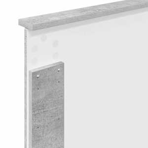 Čelo postele Betonově Šedá Dřevěný materiál - obrázek 8