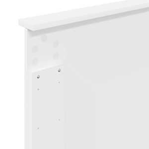 Čelo postele Lesklá Bílá Dřevěný materiál - obrázek 8