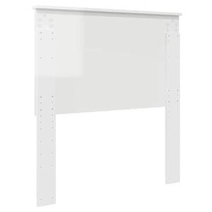 Čelo postele Lesklá Bílá Dřevěný materiál - obrázek 6