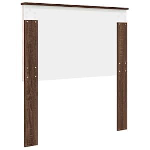 Čelo postele Hnědý dub 100 cm Dřevěný materiál - obrázek 6
