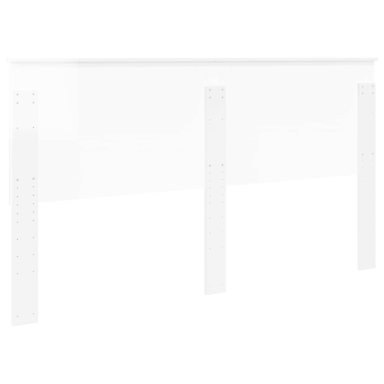 Päätylevy päätyllä Kiiltävä Valkoinen 180 cm Tekninen puu - Image 6