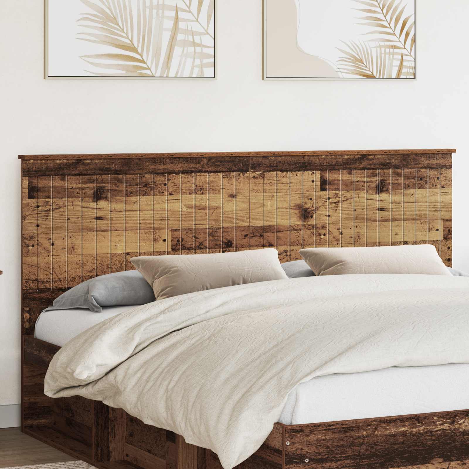 vidaXL Tăblie cap cu headboard Lemn Vechi 180 cm Lemn compozit