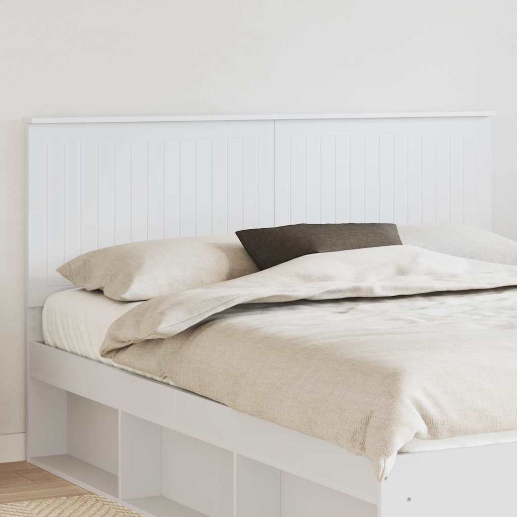 Tăblii de pat - Tăblie cap cu headboard Alb 160 cm Lemn compozit