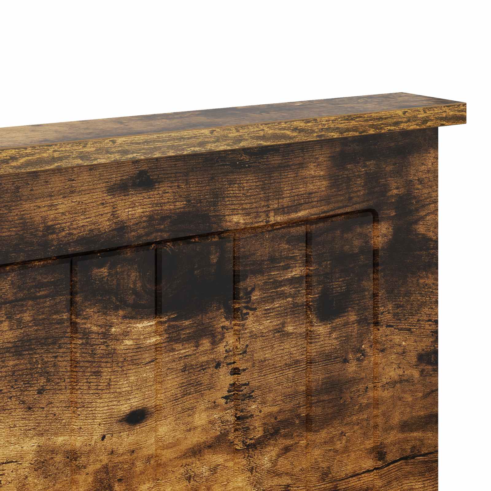 Headboard with headboard smoke oak 160 cm engineered wood