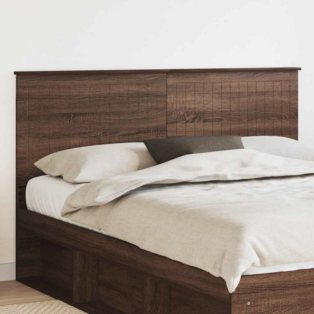 Tăblii de pat - Tăblie cap cu headboard Stejar închis 160 cm Lemn compozit