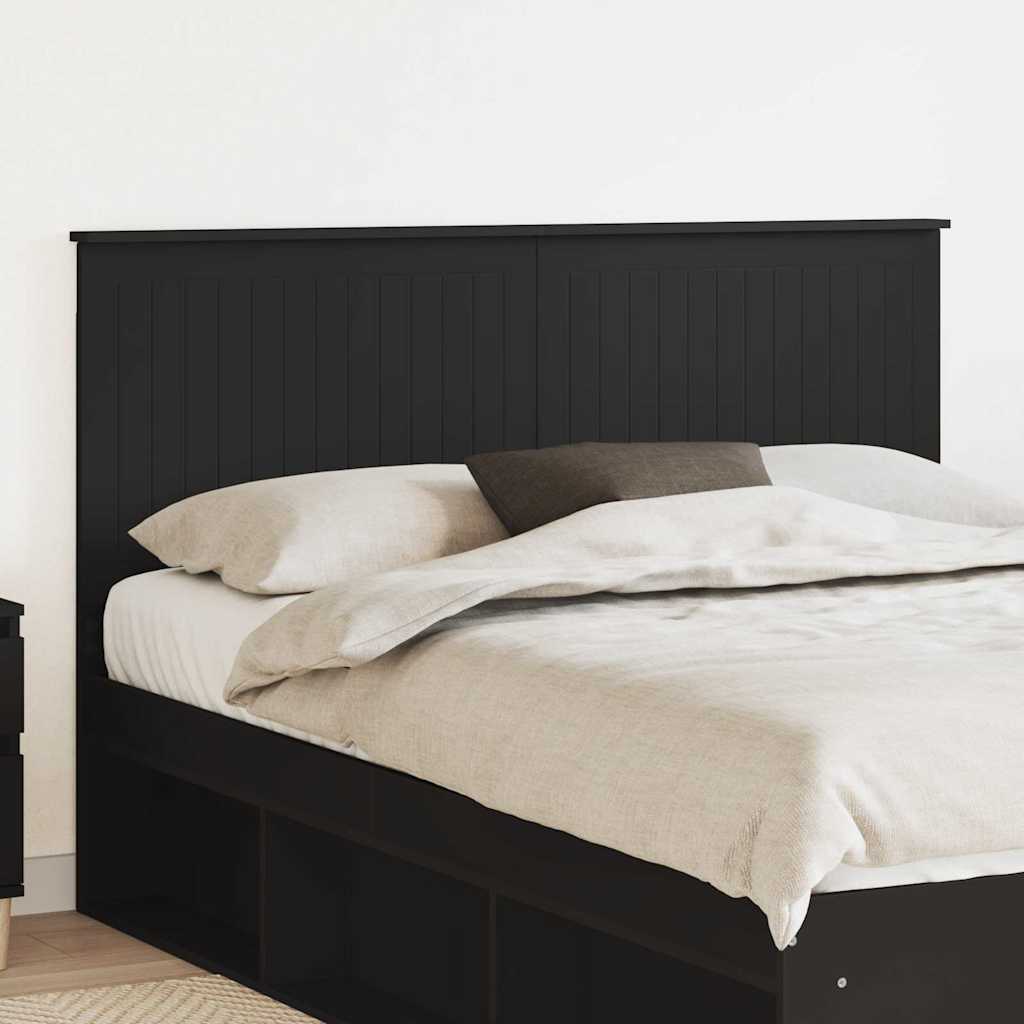 Tăblii de pat - Tăblie cap cu headboard Stejar Negru 150 cm Lemn compozit
