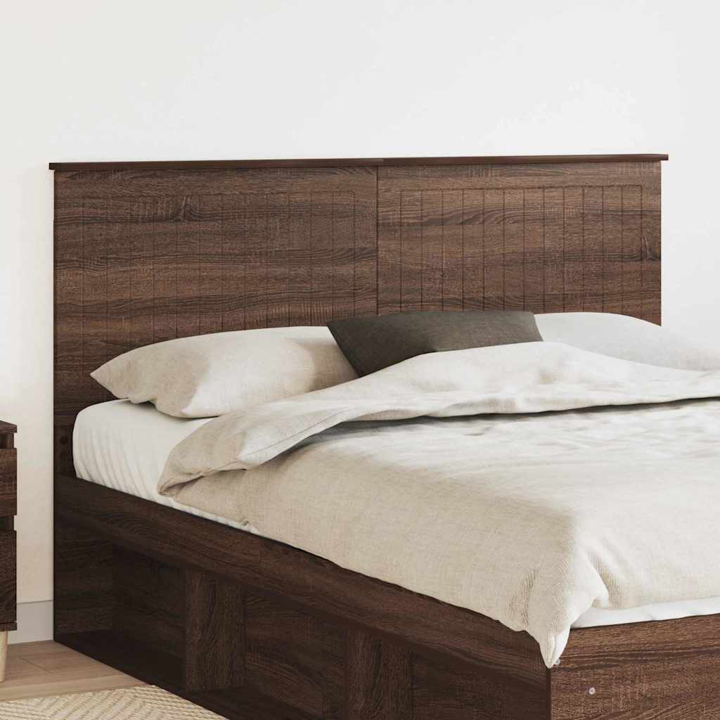 Tăblii de pat - Tăblie cap cu headboard Stejar închis 150 cm Lemn compozit