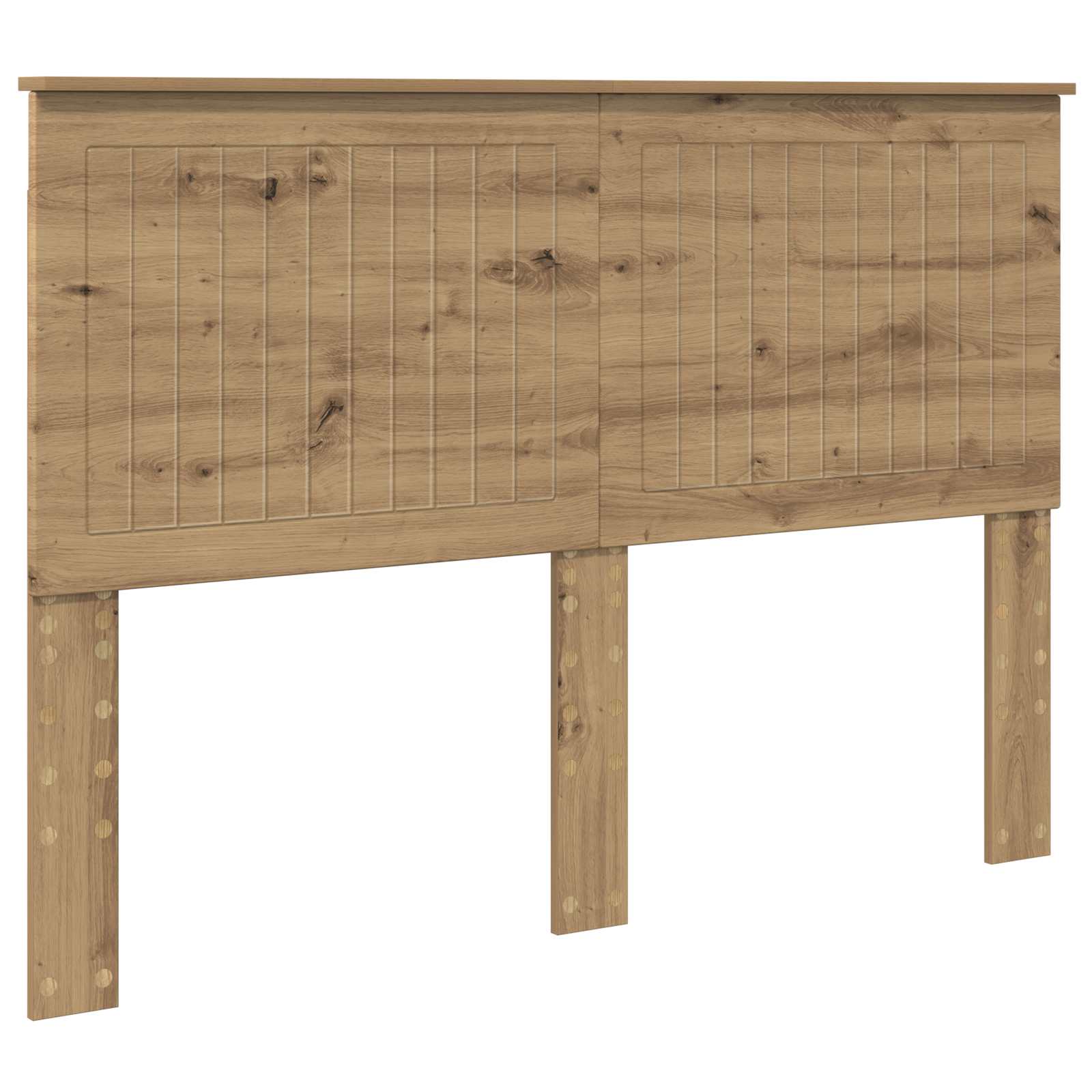 vidaXL Hoofdbord Artisan Eiken Bewerkt hout, foto 3