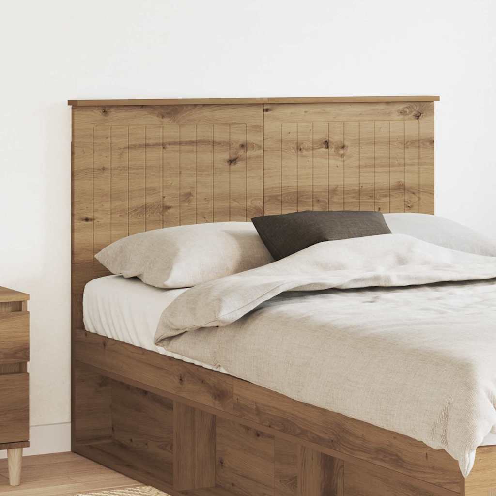 Paturi si accesorii - Tăblie cap cu headboard Stejar Artizanal 135 cm Lemn compozit