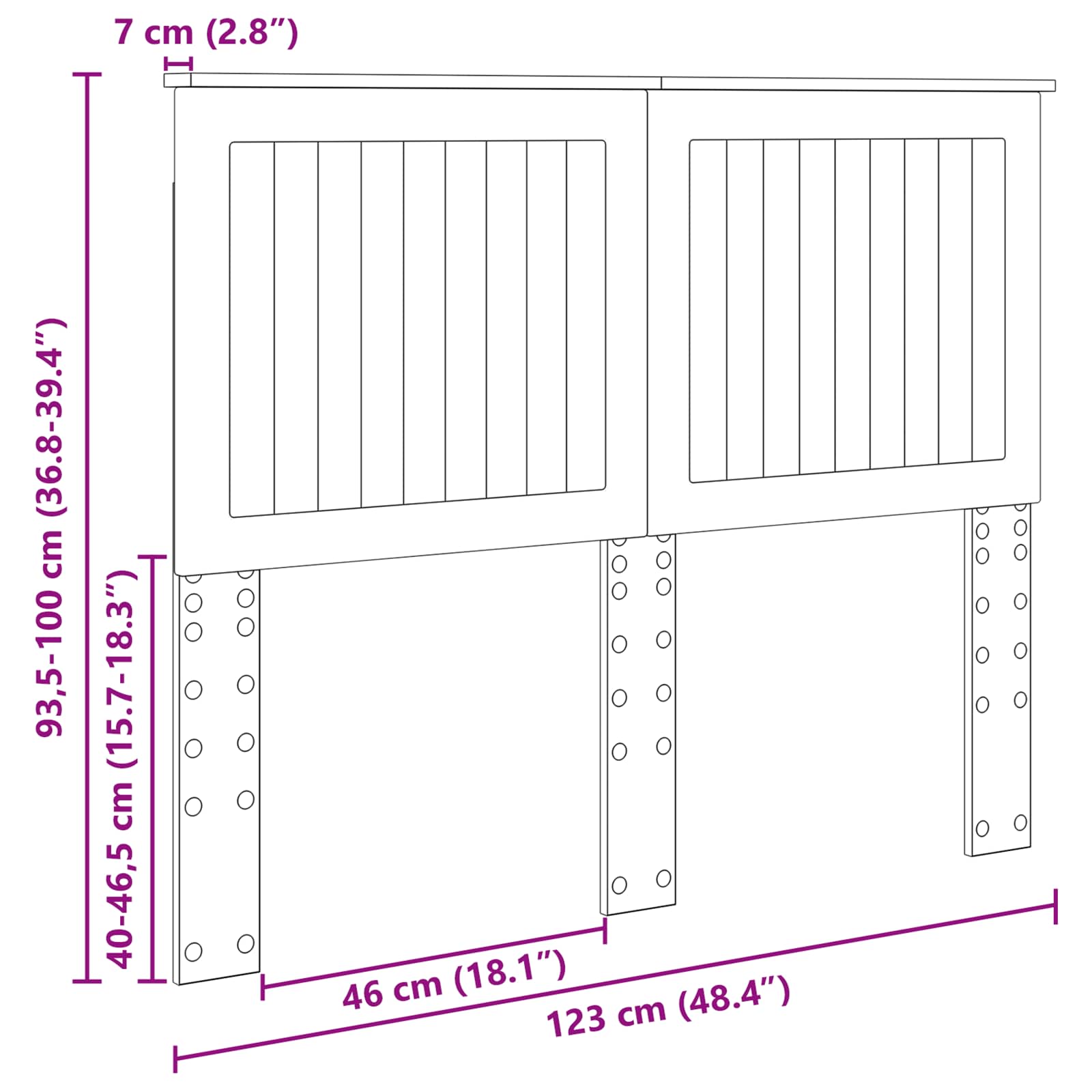 Galvgalis Melns ozolkoks 120 cm Inženierijas koks