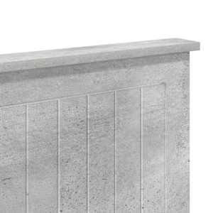 Čelo postele s čelo Betonově šedá 120 cm Kompozitní dřevo - obrázek 7