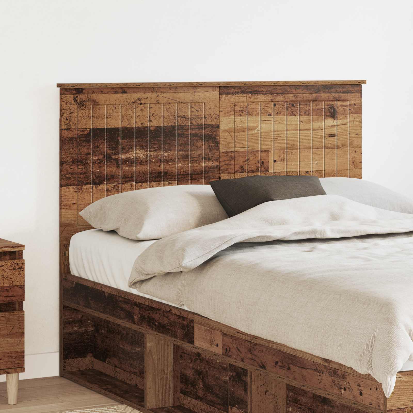 vidaXL Tăblie cap cu headboard Lemn Vechi 120 cm Lemn compozit