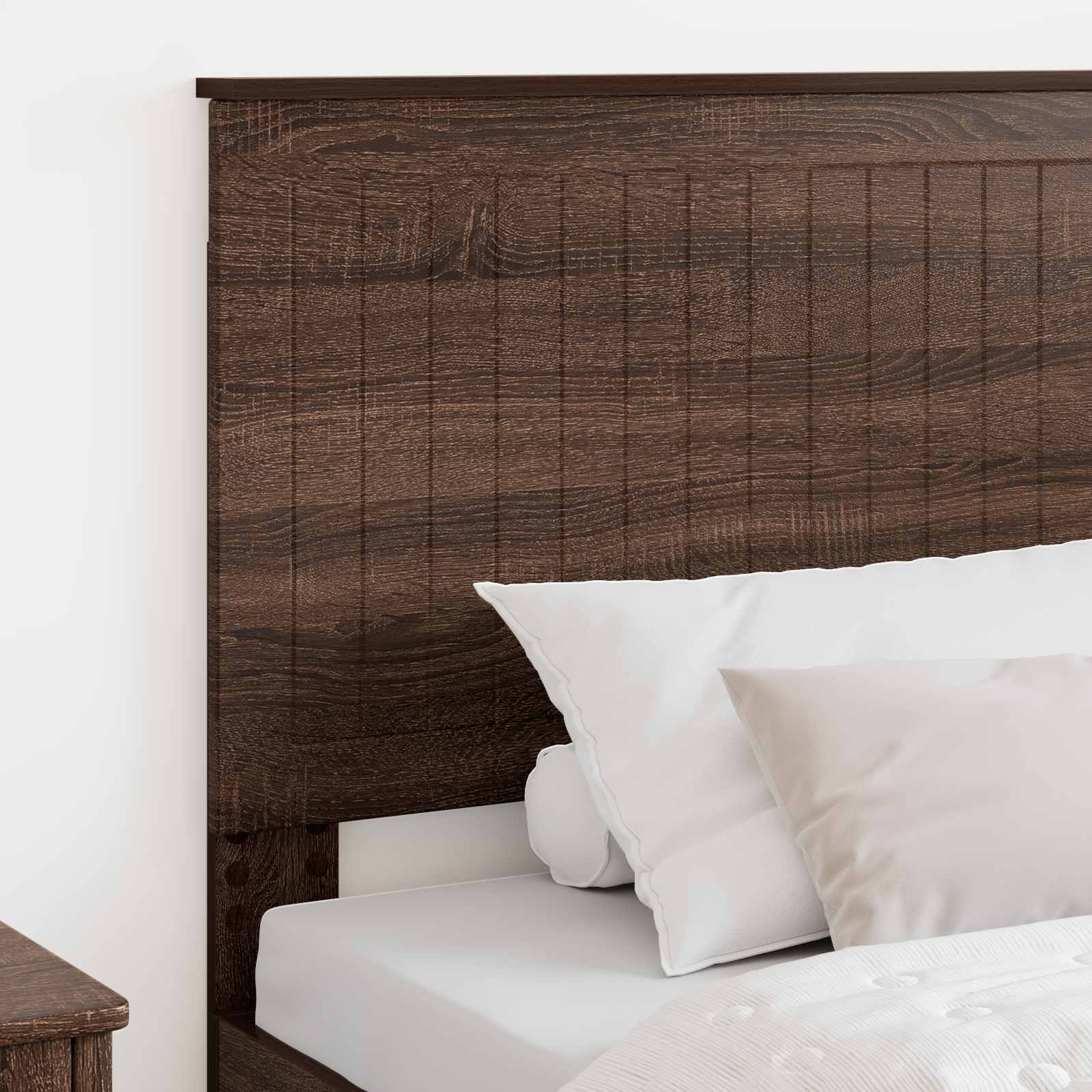 Headboard with headboard brown oak 100 cm engineered wood