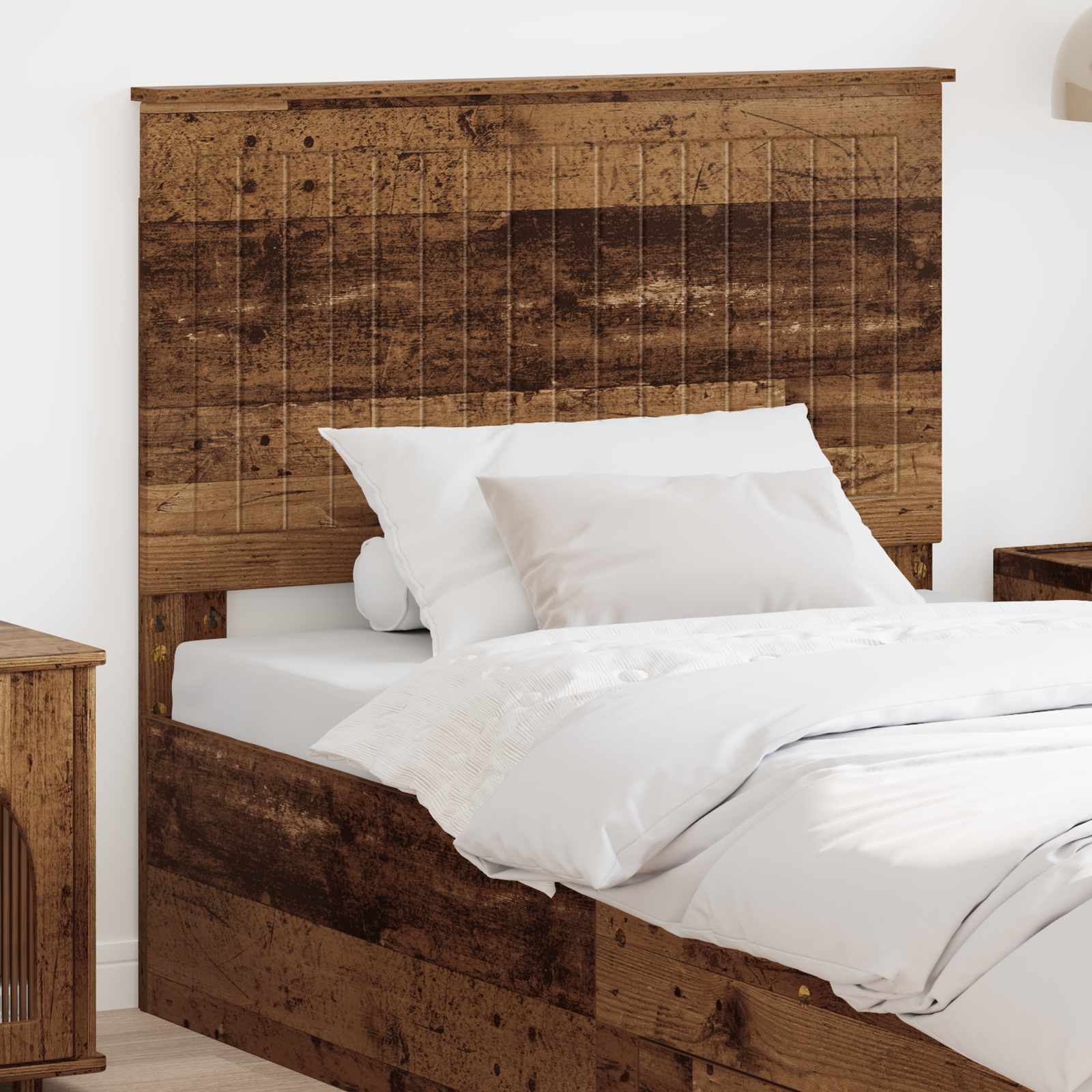 vidaXL Tăblie cap cu headboard Lemn Vechi 100 cm Lemn compozit