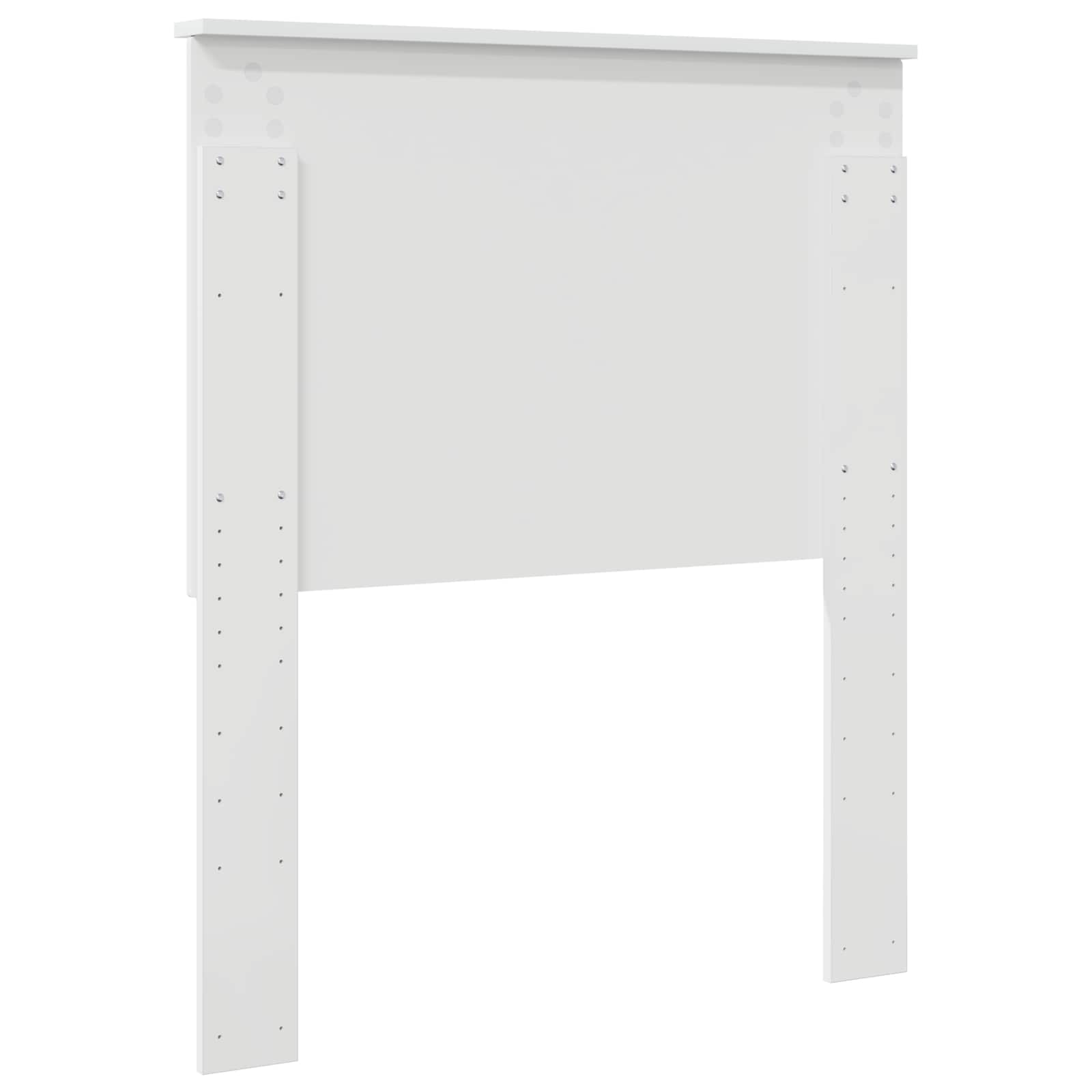 Headboard with headboard glossy white 80 cm engineered wood