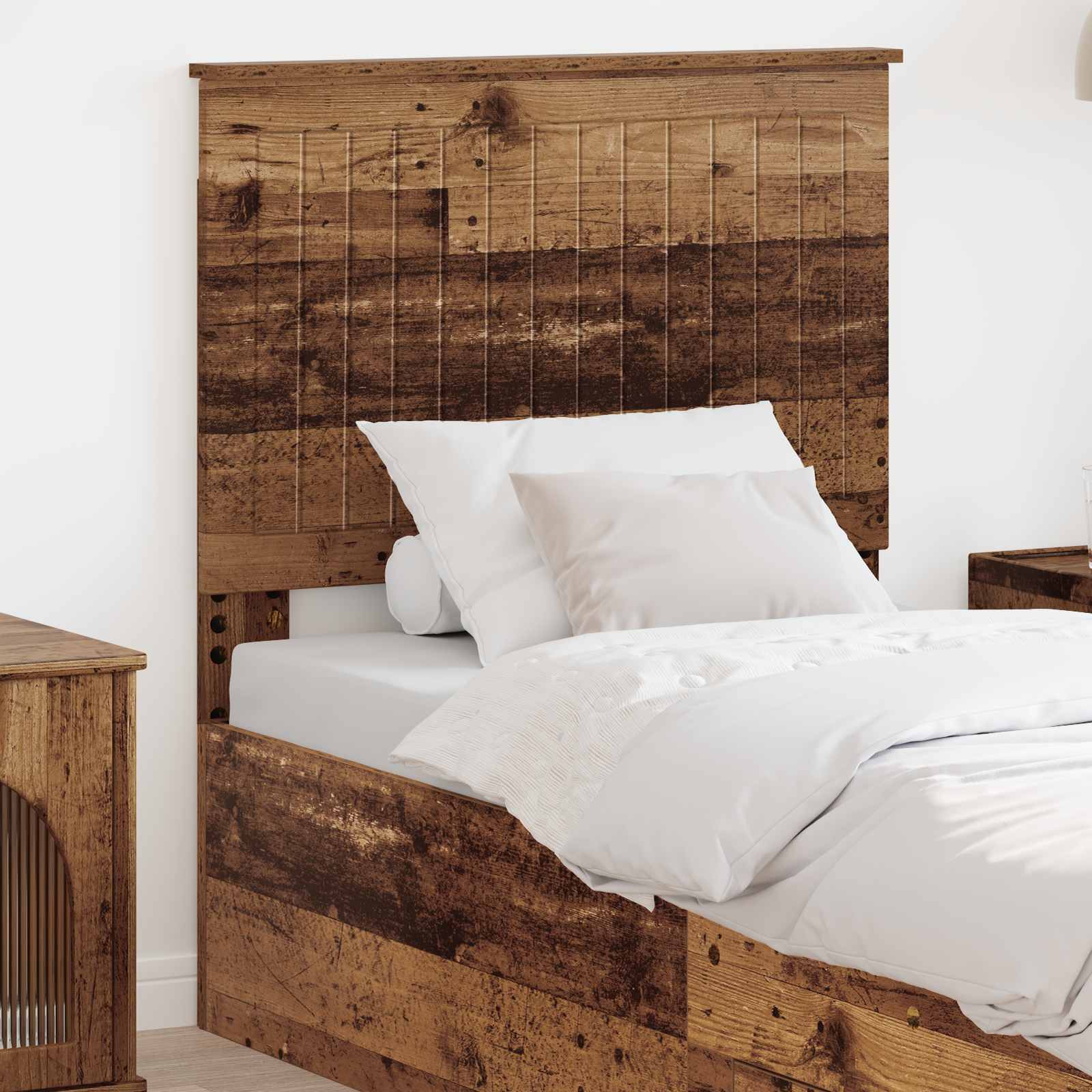 vidaXL Tăblie cap cu headboard Lemn Vechi 80 cm Lemn compozit