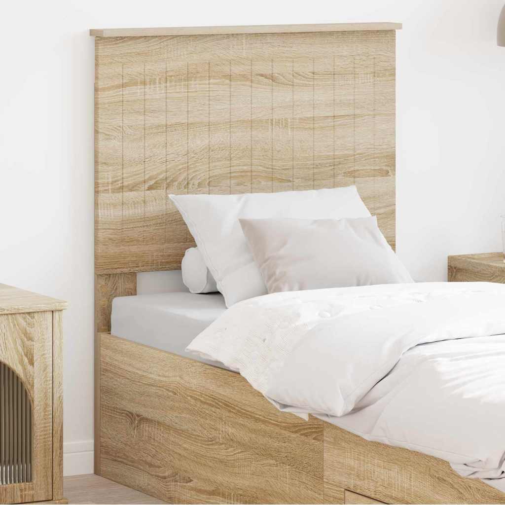 Tăblii de pat - Tăblie cap cu headboard Stejar Sonoma 75 cm Lemn compozit
