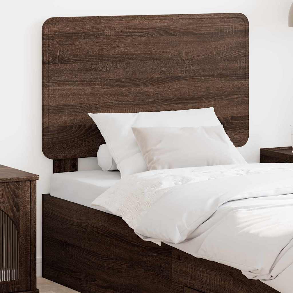 Paturi si accesorii - Tăblie cap cu headboard Stejar închis 75 cm Lemn compozit