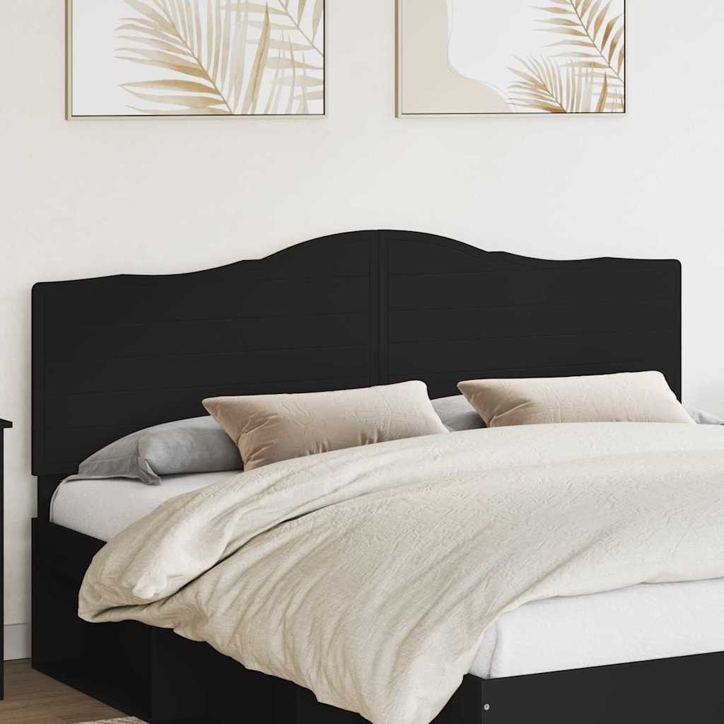 Paturi si accesorii - Tăblie cap cu headboard Stejar Negru 200 cm Lemn compozit