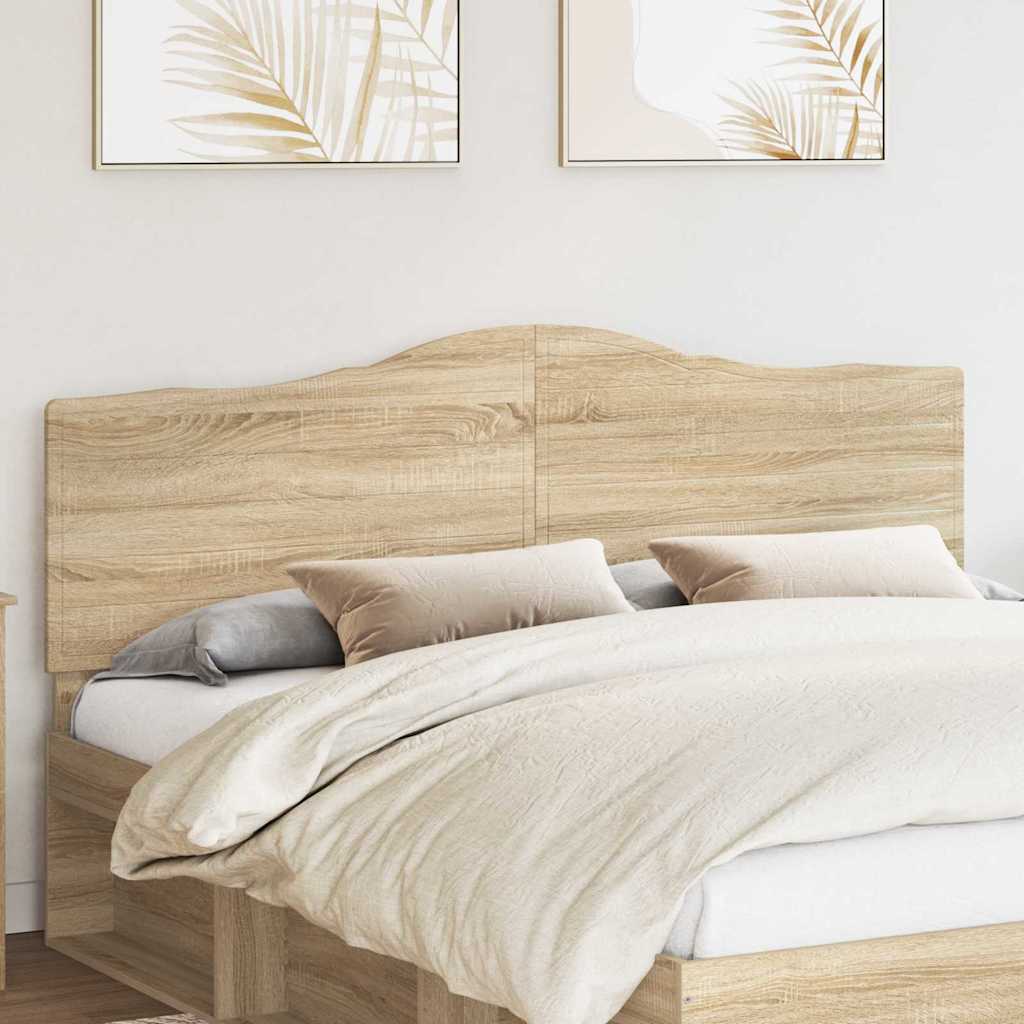 Paturi si accesorii - Tăblie cap cu headboard Stejar Sonoma 200 cm Lemn compozit