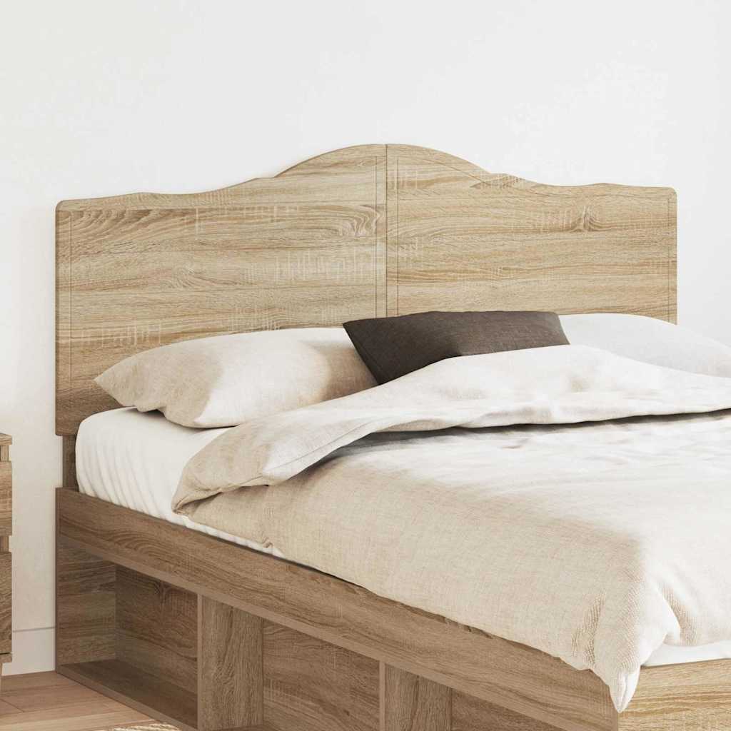 Paturi si accesorii - Tăblie cap cu headboard Stejar Sonoma 160 cm Lemn compozit