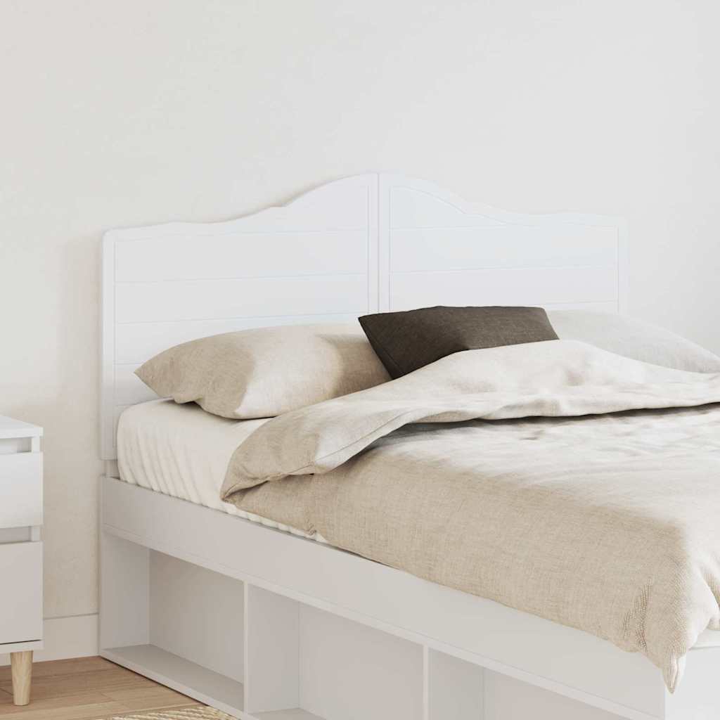 Paturi si accesorii - Tăblie cap cu headboard Alb 135 cm Lemn compozit