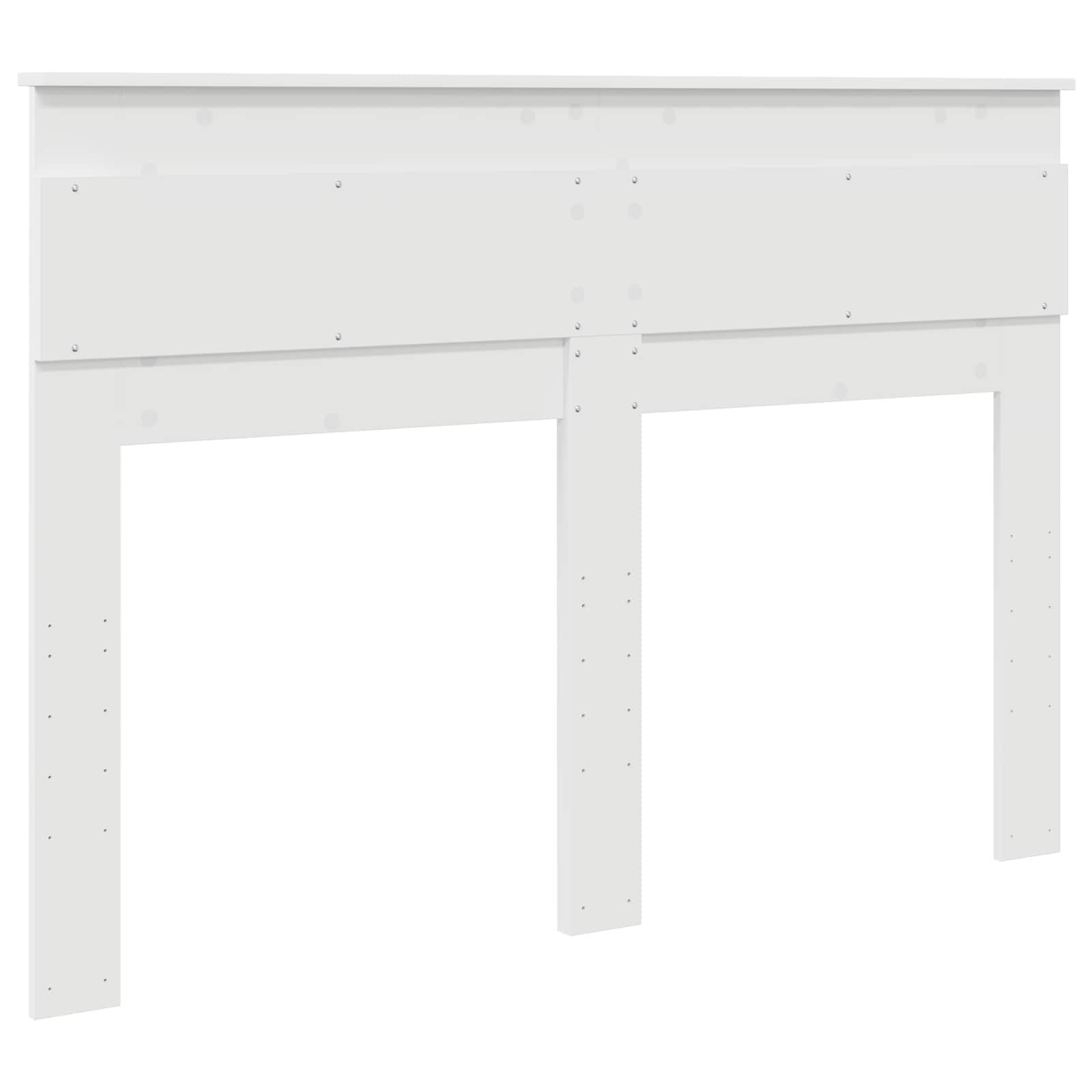 Galvgalis ar galvas klāju Balts 140 cm Inženierijas koks