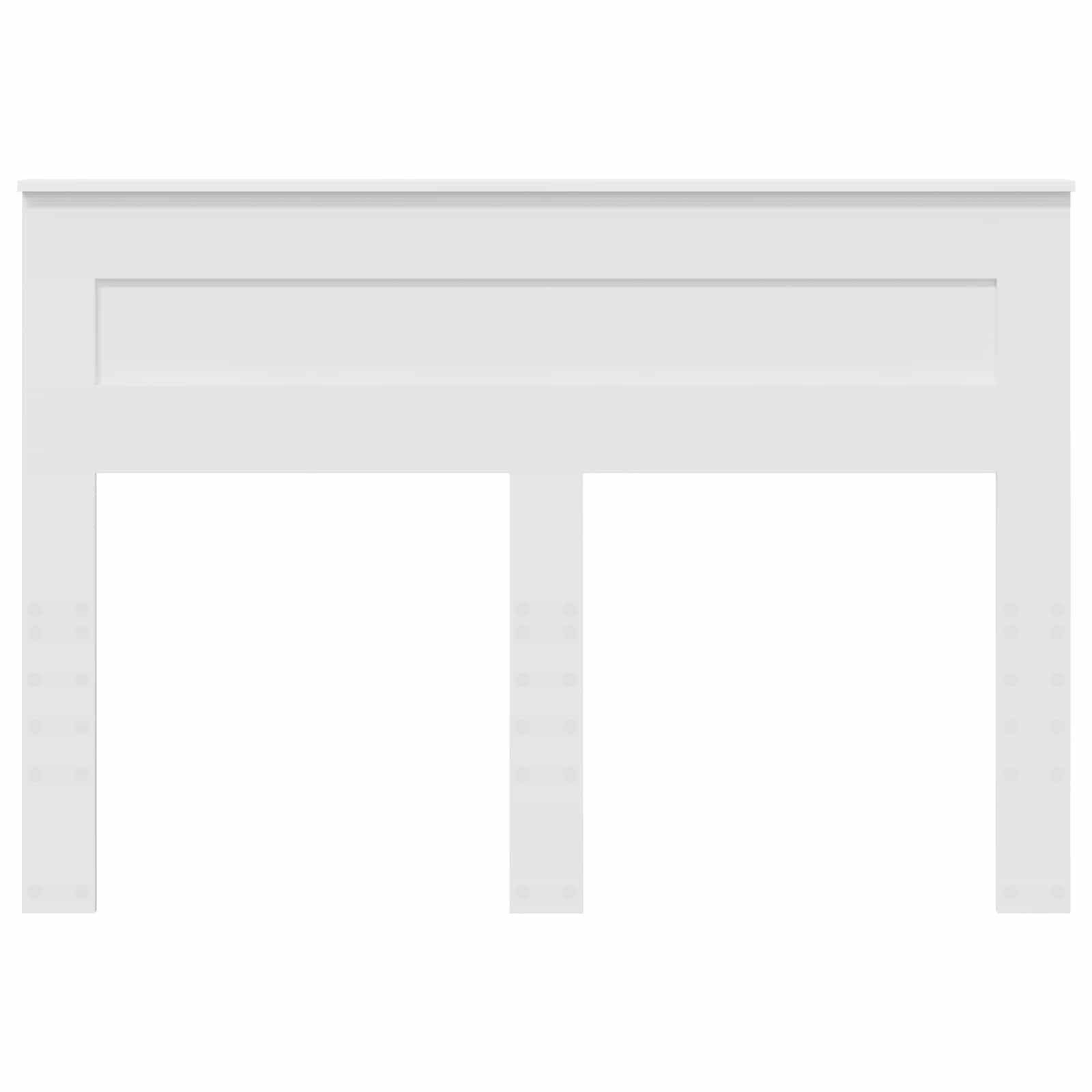 Galvgalis ar galvas klāju Balts 140 cm Inženierijas koks