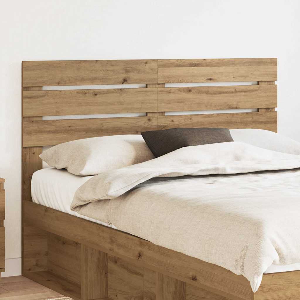 Paturi si accesorii - Tăblie cap cu headboard Stejar Artizanal 150 cm Lemn compozit