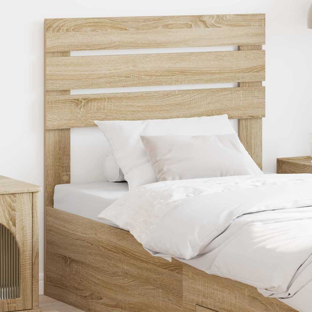 Tăblii de pat - Tăblie cap cu headboard Stejar Sonoma 90 cm Lemn compozit