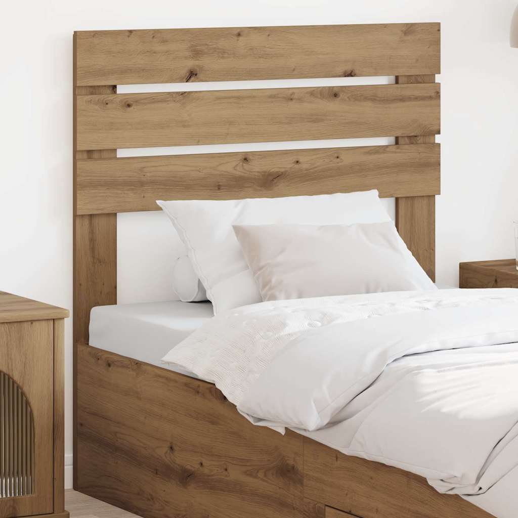 Tăblii de pat - Tăblie cap cu headboard Stejar Artizanal 80 cm Lemn compozit
