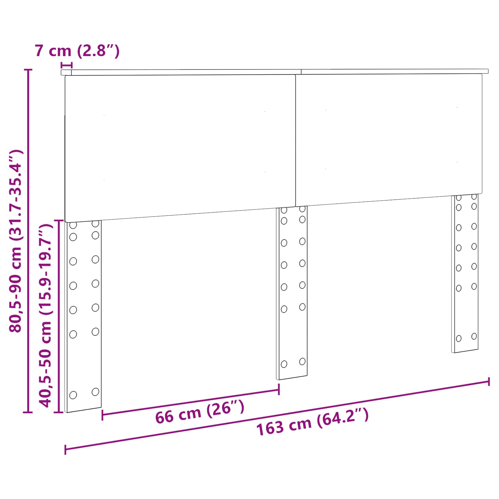 Galvgalis Melns ozolkoks 160 cm Inženierijas koks