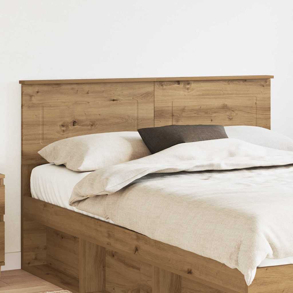 Tăblii de pat - Tăblie cap cu headboard Stejar Artizanal 140 cm Lemn compozit