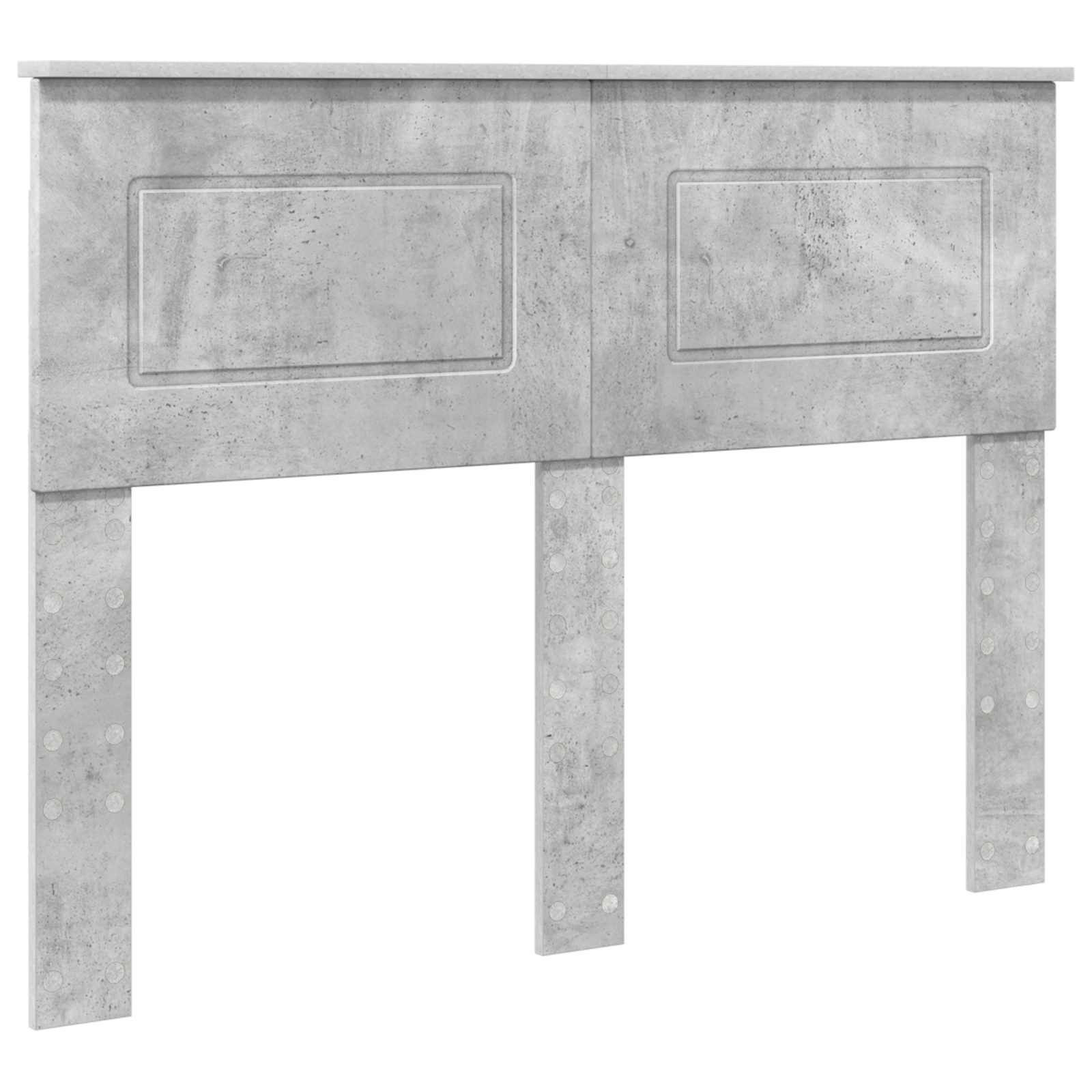 vidaXL Hoofdbord Beton Grijs Bewerkt hout, foto 3