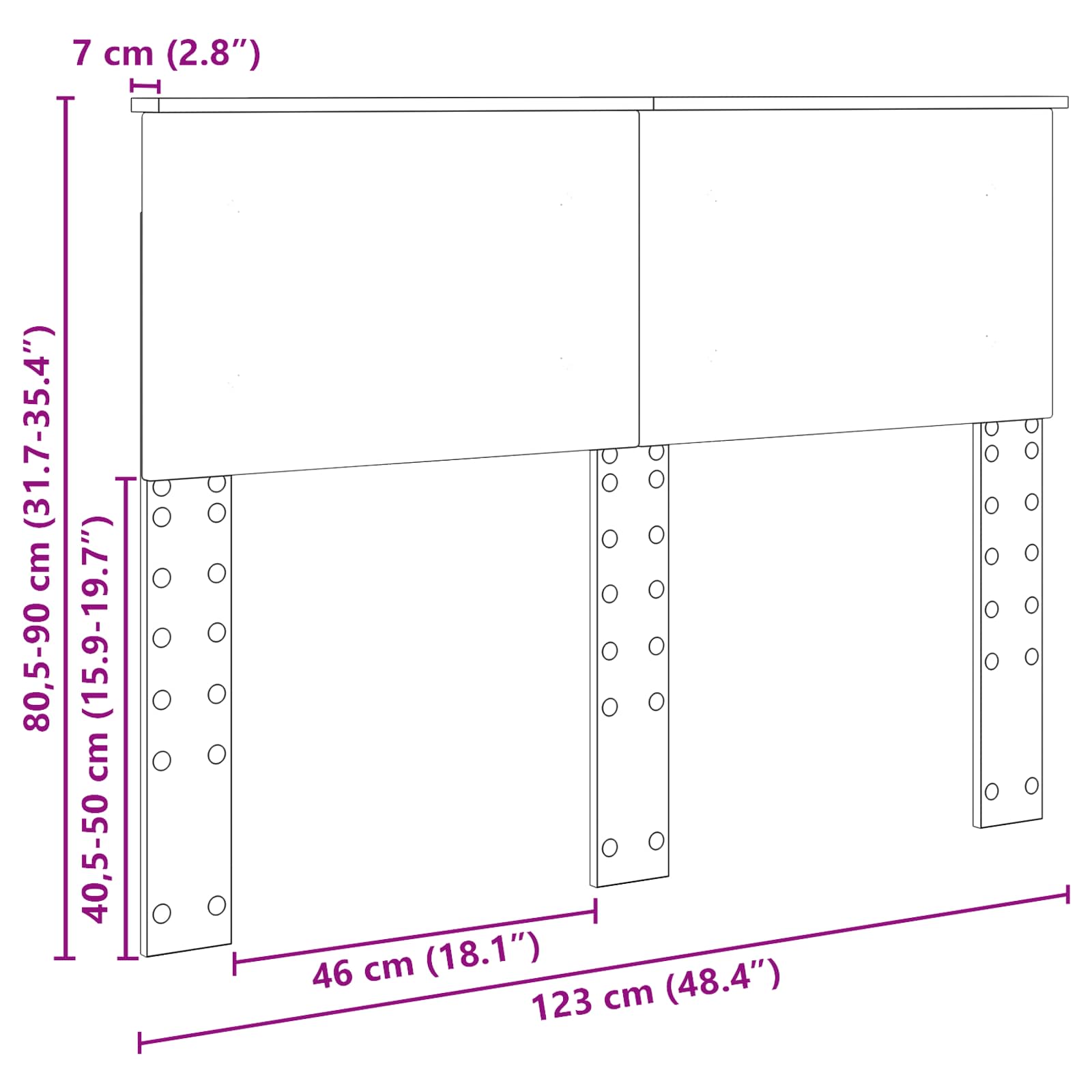 Galvgalis Spīdīga Balta 120 cm Inženierijas koks