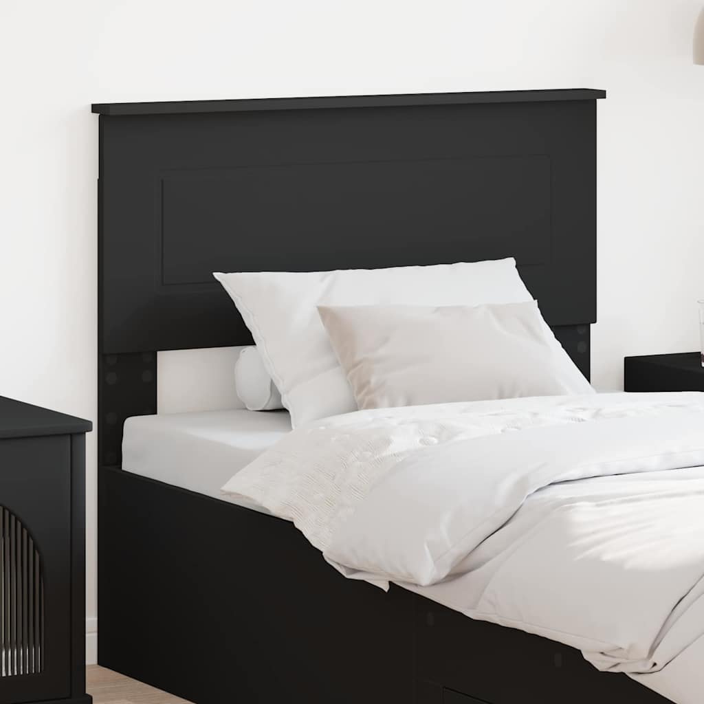 Tăblii de pat - Tăblie cap cu headboard Stejar Negru 100 cm Lemn compozit